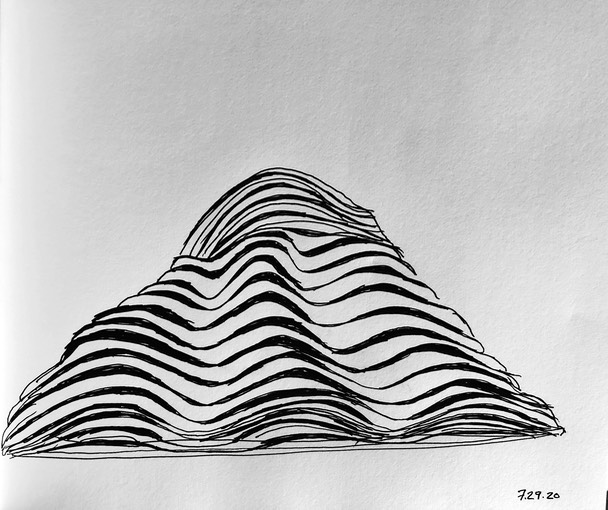 Stacked landscape drawing web